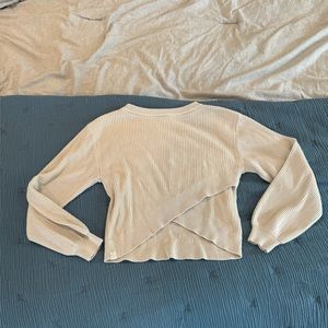 Lululemon Reversible crossover sweater cream size 4